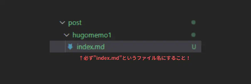 Featured image of post Hugoで新規記事を作るときの本文ファイル名は必ずindex.mdで！